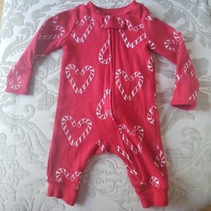 SOLD Carters candy cane heart sleep and play